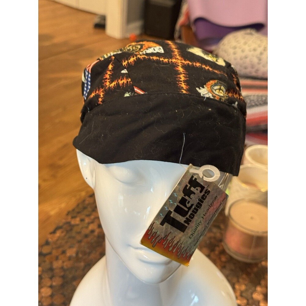 Tuff Nougies Born To Ride Eagle Flag Motorcycle Headgear Skull Cap Adult Size